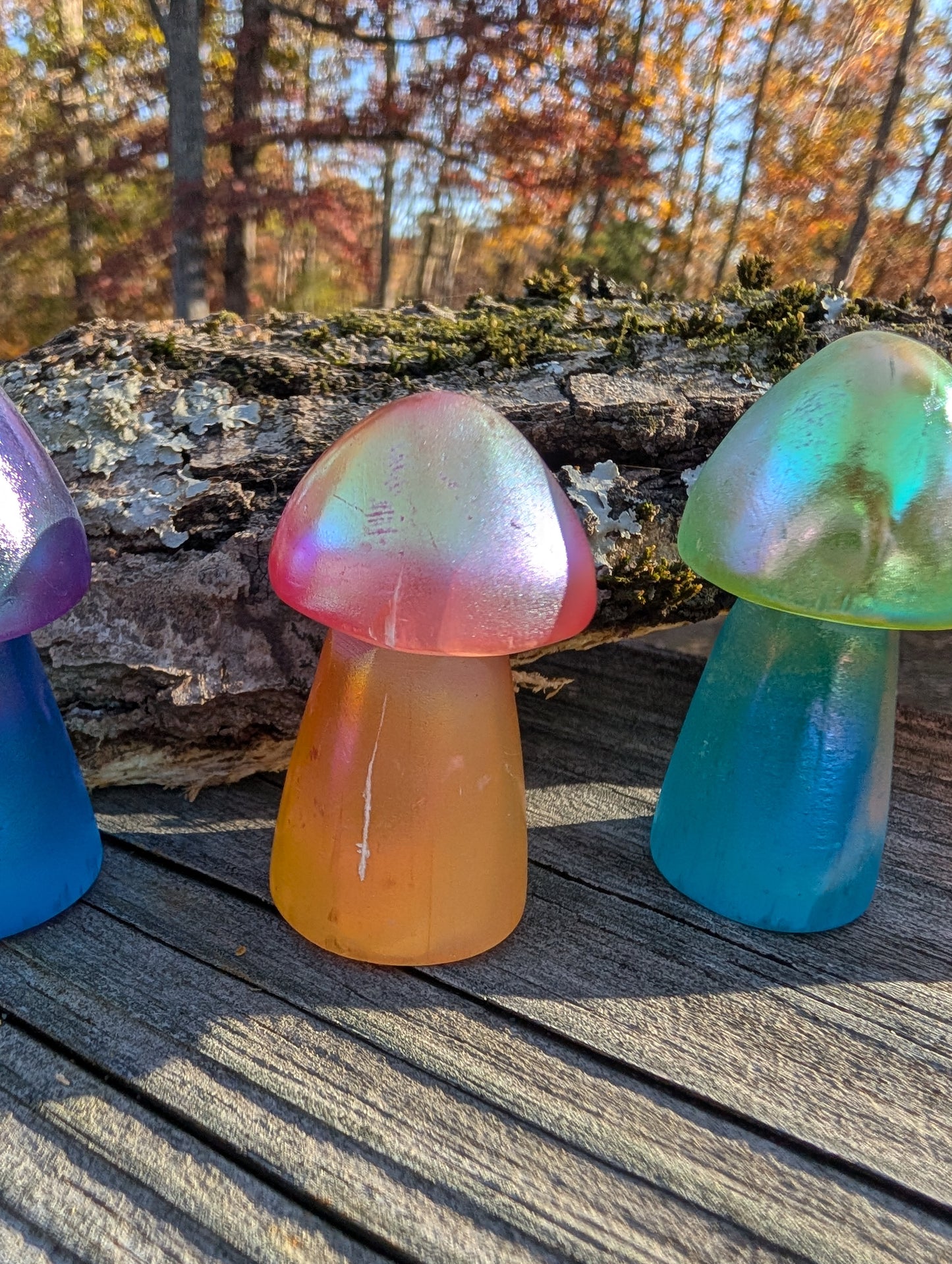 Aura Selenite Mushroom