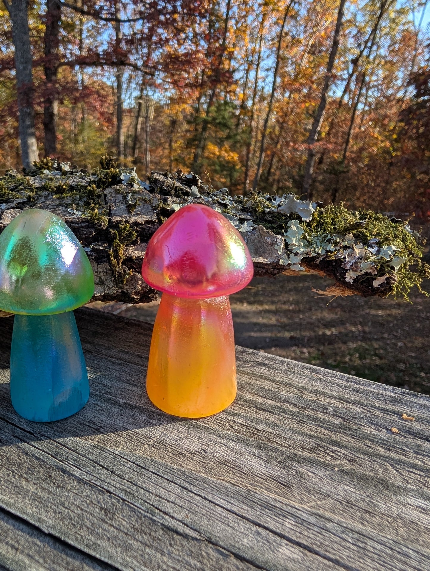 Aura Selenite Mushroom