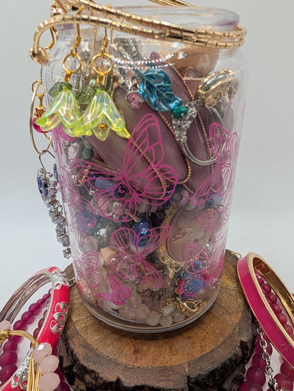 Bloom & Butterfly Whimsy Jewelry Jar