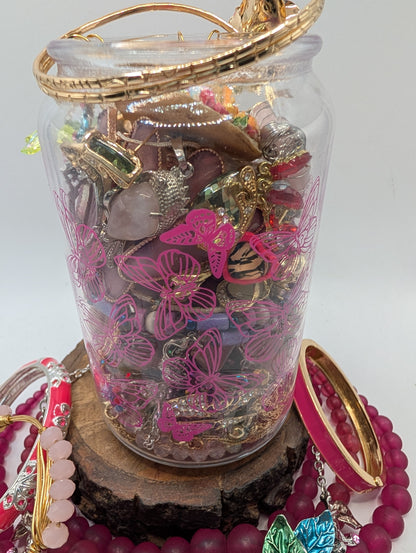 Bloom & Butterfly Whimsy Jewelry Jar