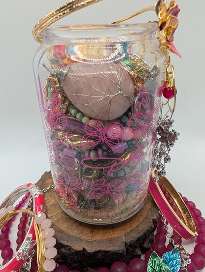 Bloom & Butterfly Whimsy Jewelry Jar