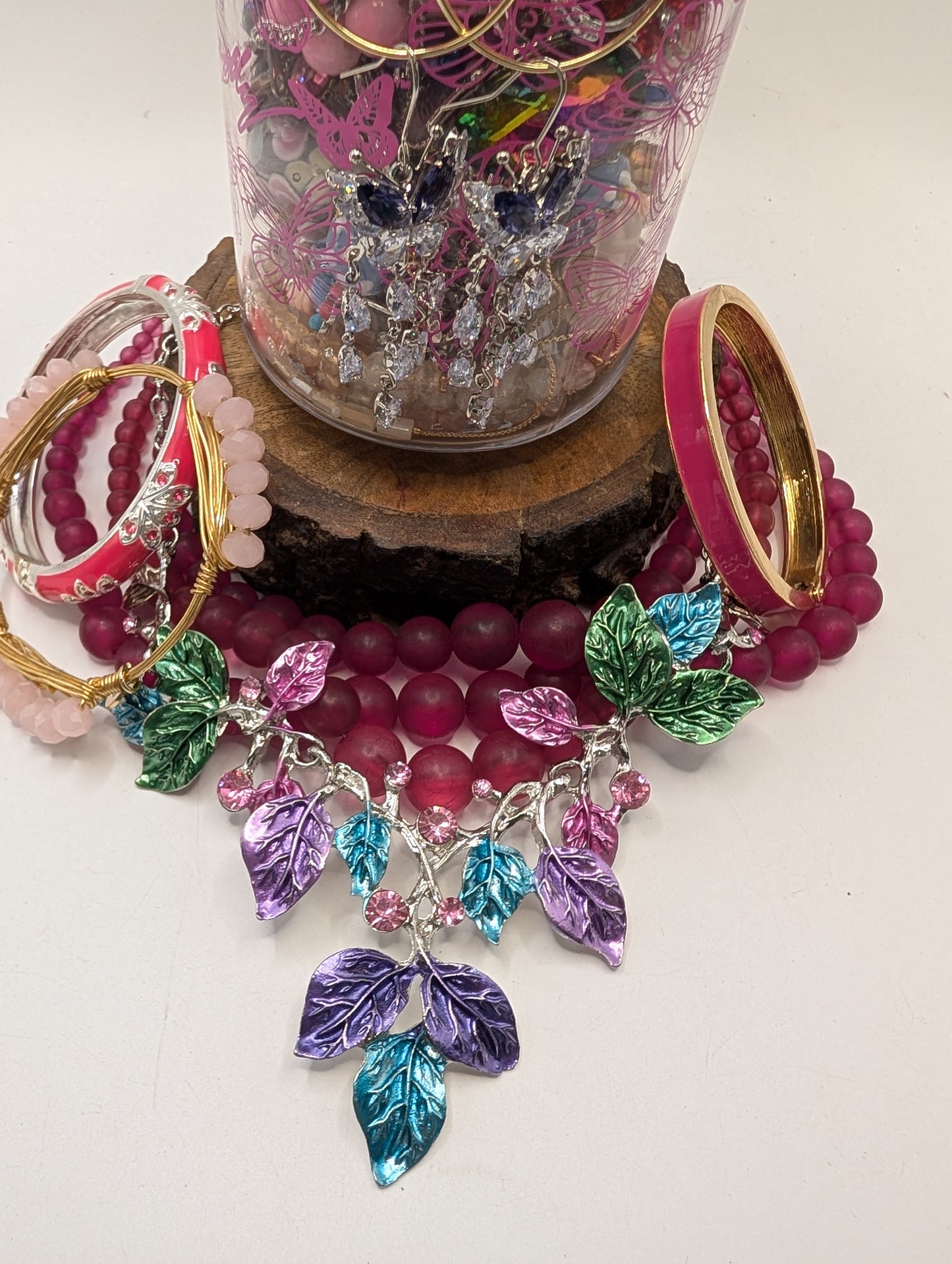 Bloom & Butterfly Whimsy Jewelry Jar