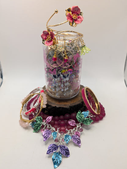 Bloom & Butterfly Whimsy Jewelry Jar