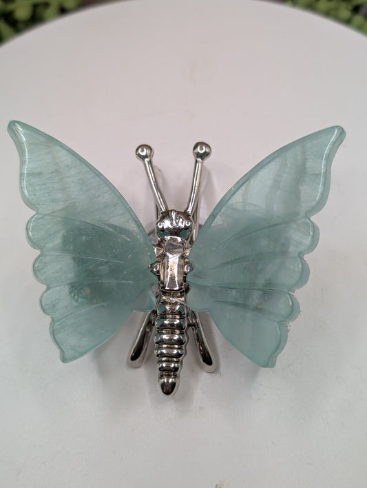 Fluorite Crystal Butterflies - Gemstone Decor