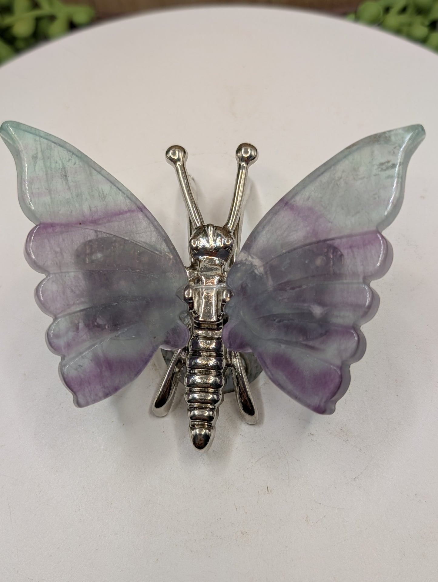 Fluorite Crystal Butterflies - Gemstone Decor