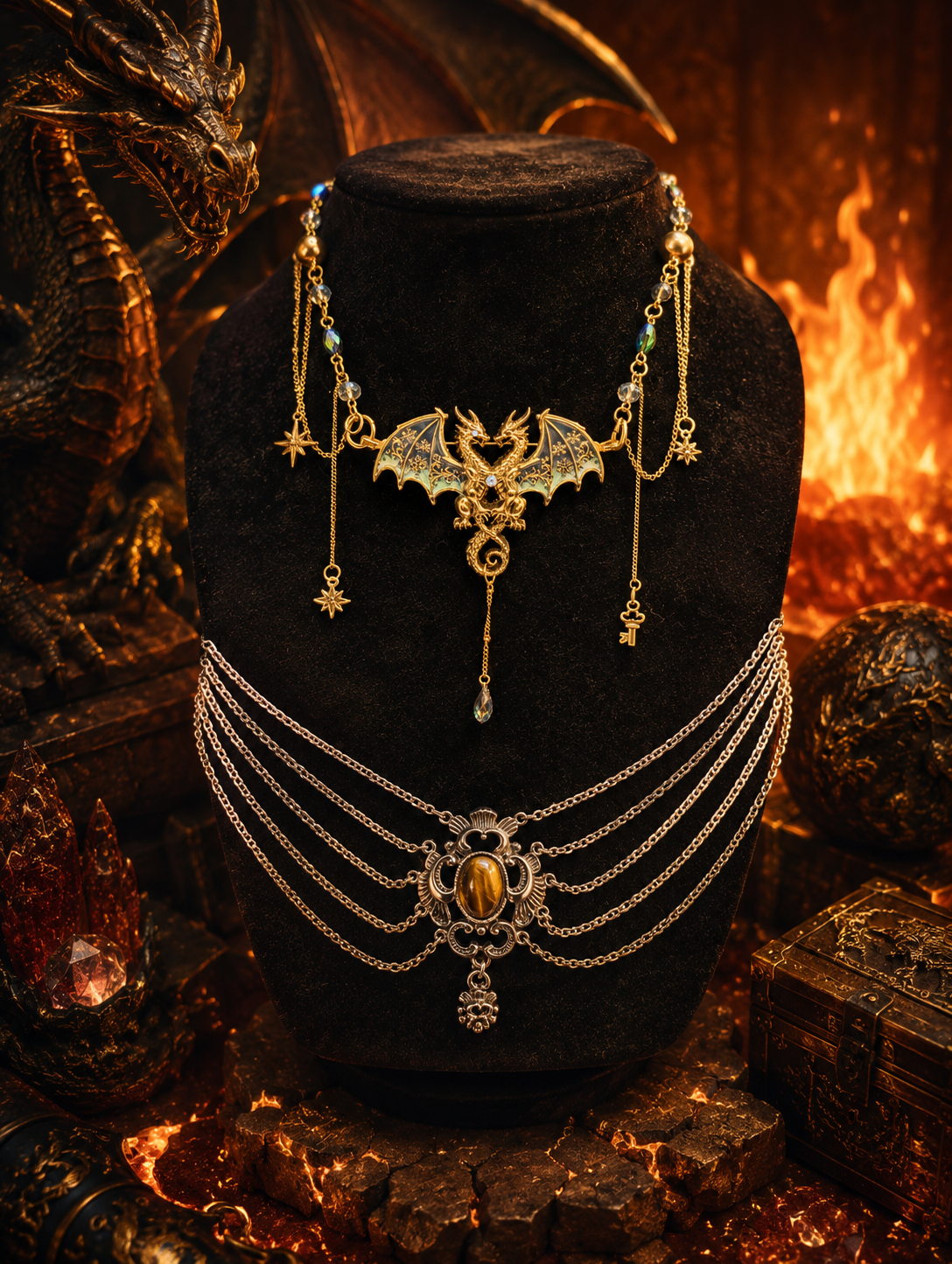 Dragon's Hoard Jewelry Cauldron