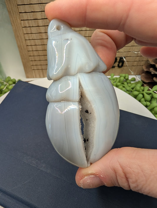 Druzy Agate & Quartz Lobster Claws