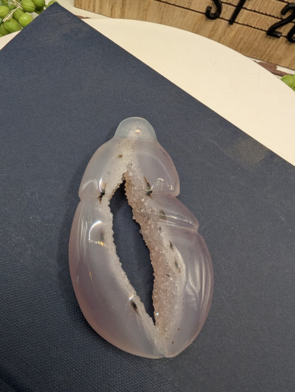 Druzy Agate & Quartz Lobster Claws