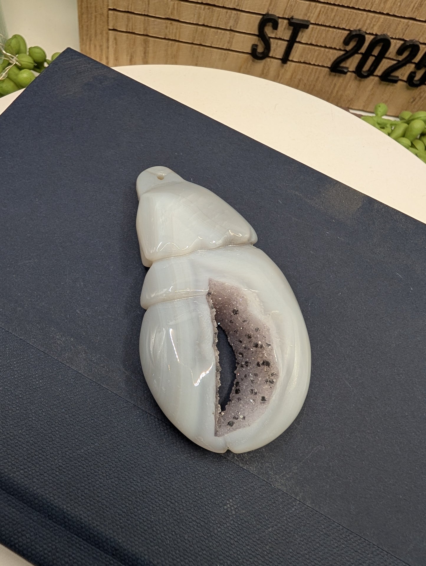 Druzy Agate & Quartz Lobster Claws