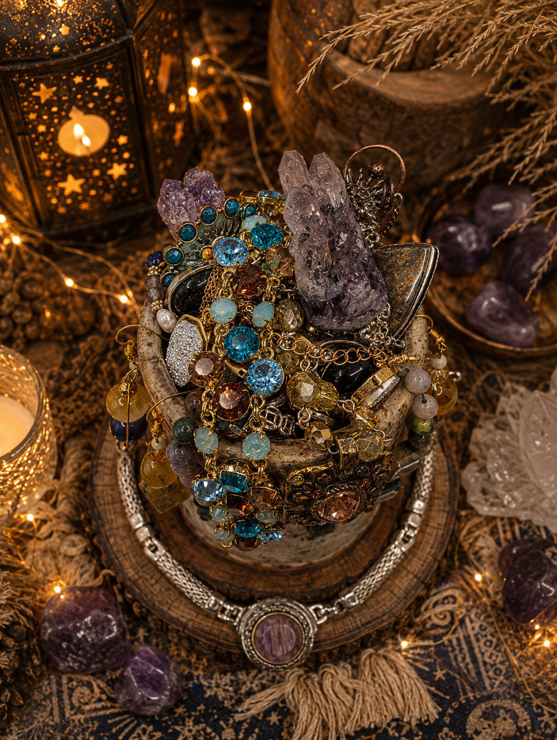 Earth Meets the Stars Jewelry Jar