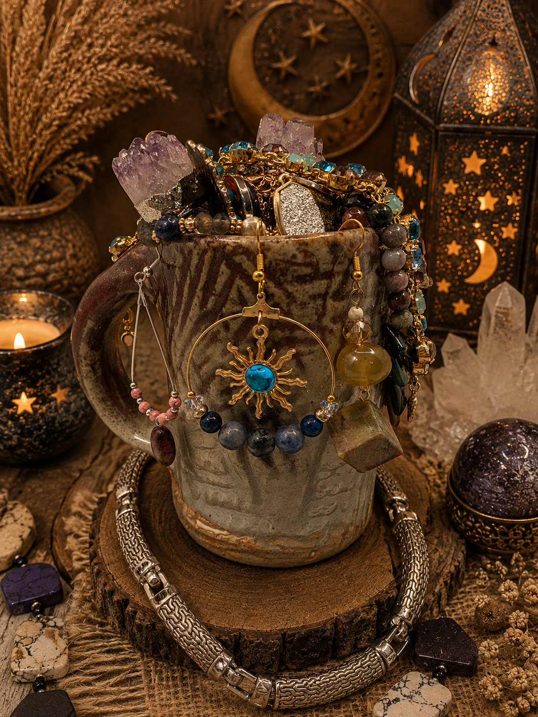 Earth Meets the Stars Jewelry Jar