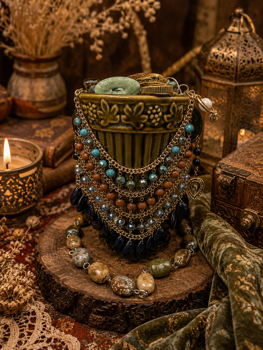 Forest Wanderer Jewelry Jar