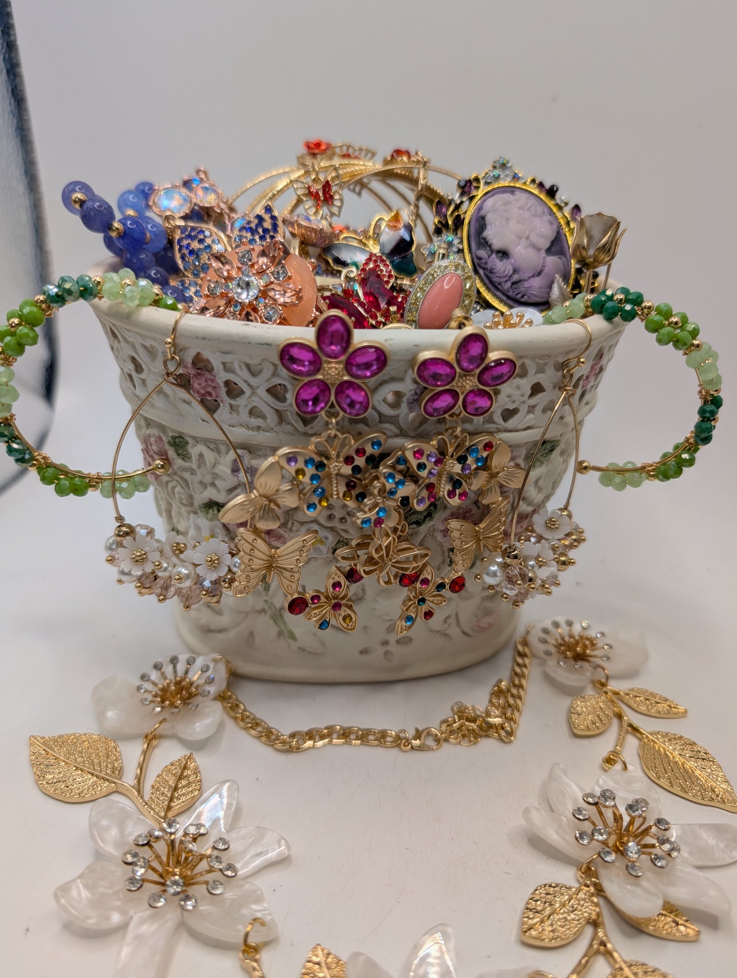 Enchanted Garden Jewelry Jar