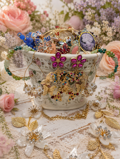 Enchanted Garden Jewelry Jar