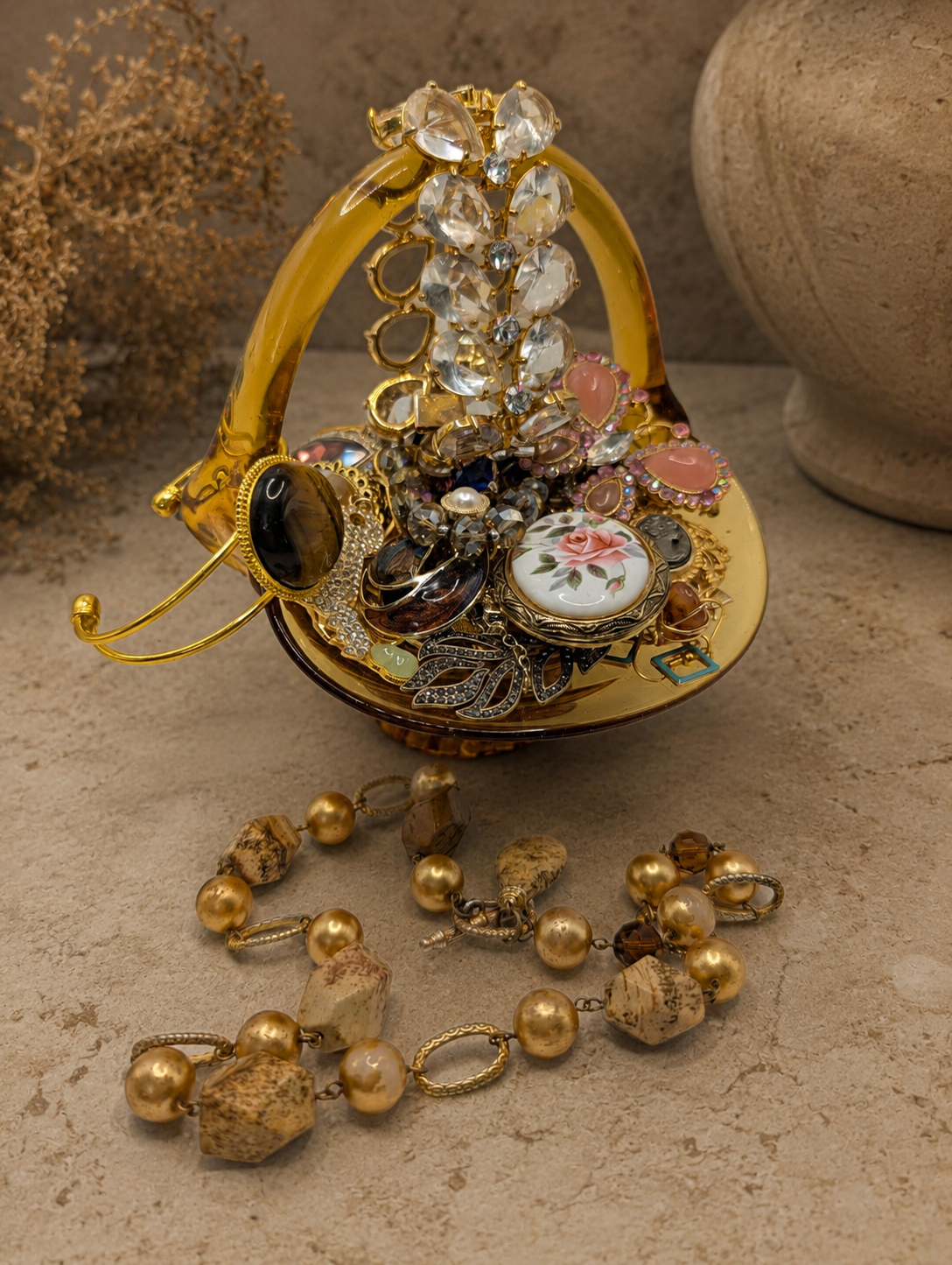 Golden Hour Treasure Jar