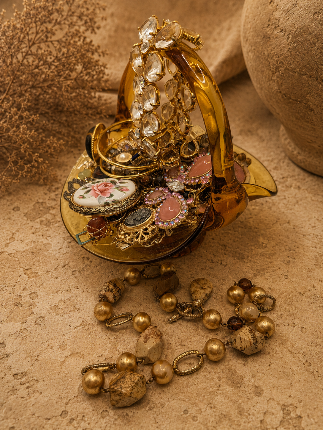 Golden Hour Treasure Jar