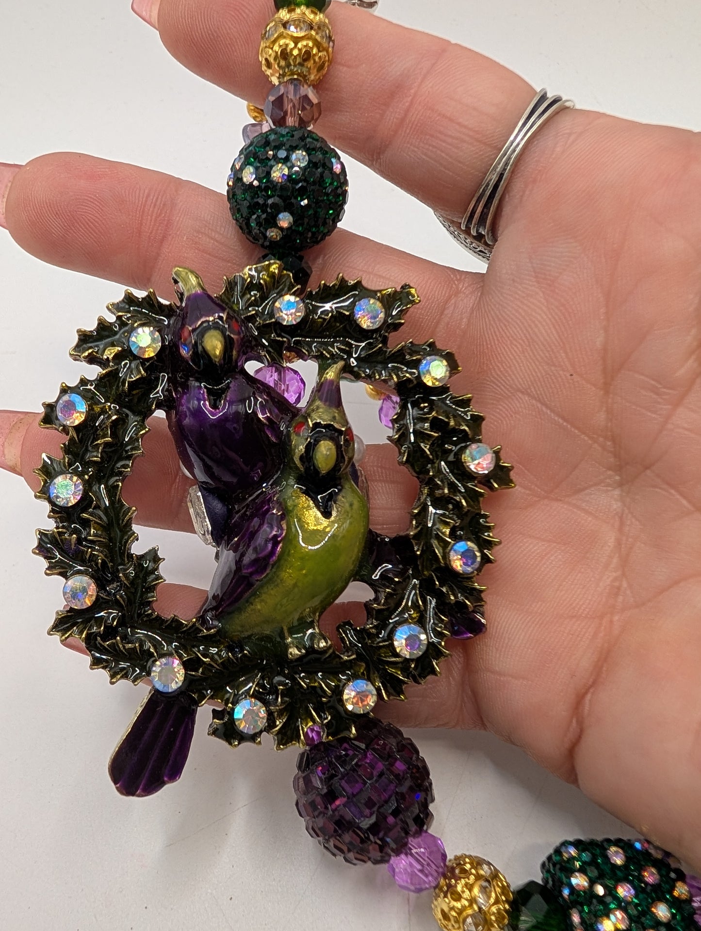 Hand-Blown Glass Whimsical Jewelry Jar