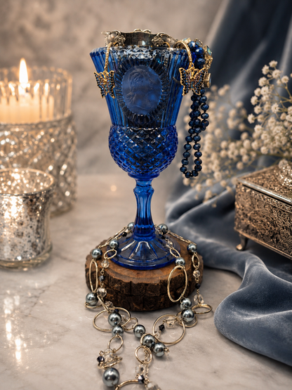 Midnight Sapphire Jewelry Jar
