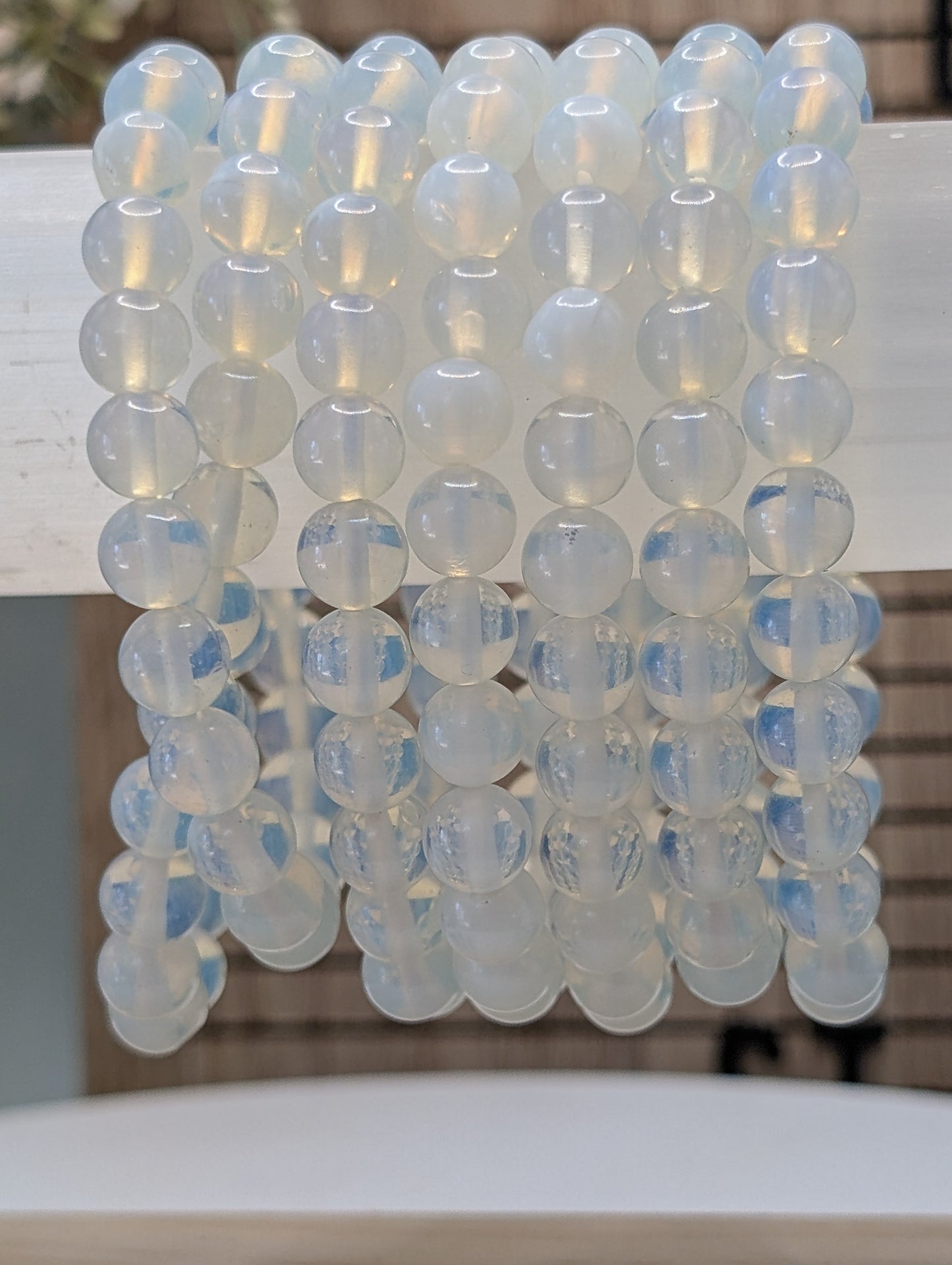 Opalite 8mm Beaded Bracelet