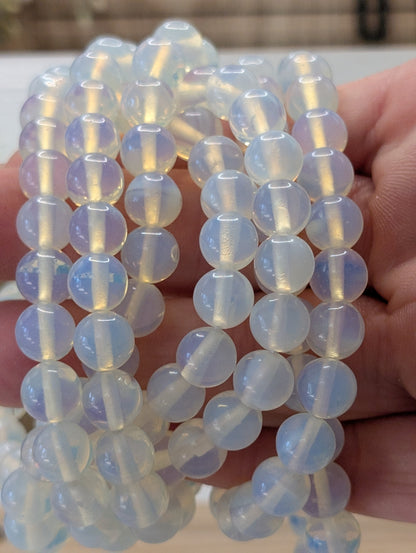 Opalite 8mm Beaded Bracelet