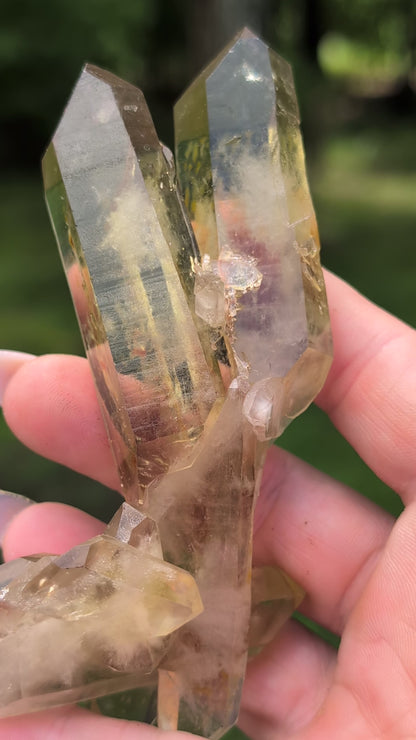 Natural Untreated Raw Citrine Cluster - Mid/High Grade