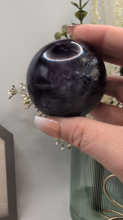 Green & Purple Fluorite Spheres With Brilliant UV Reaction!! Multiple Sizes Available!!