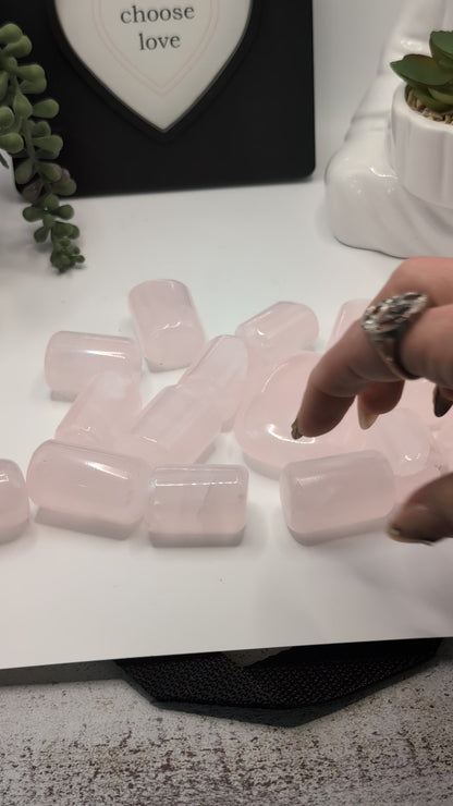 Rose Calcite "Barrel Shaped" Tumbles - Extremely Unique Shape - High Quality Stones from Pakistan!