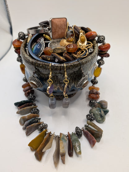 The Rustic Cauldron Jewelry Jar