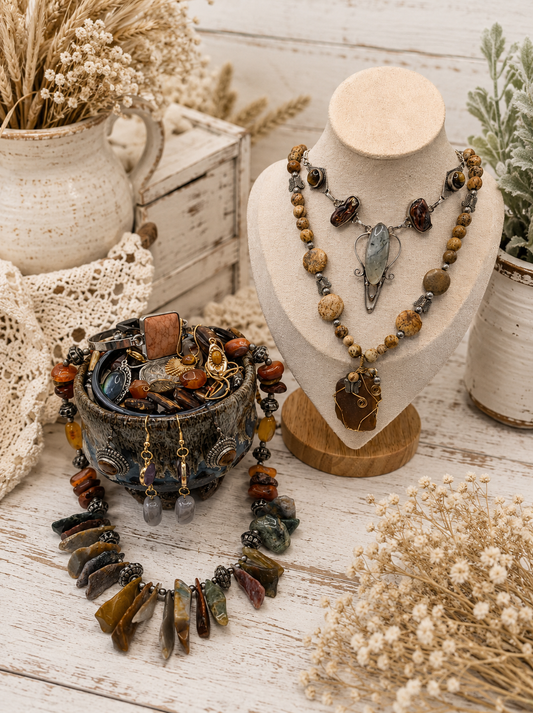 The Rustic Cauldron Jewelry Jar