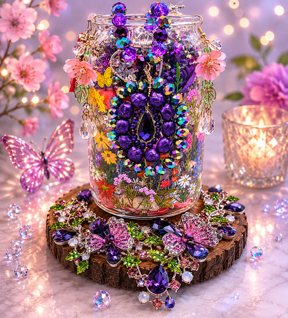 Twilight Garden Whimsy Jewelry Jar