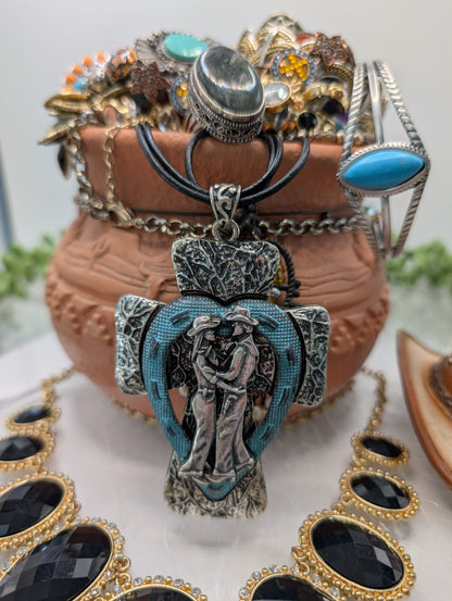 Western Sunset Jewelry Treasure Pot