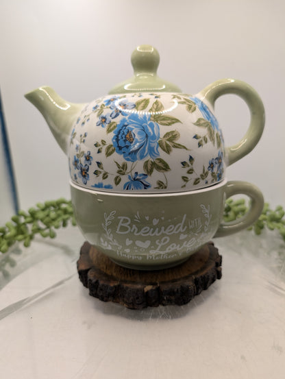 Whimsical Garden Tea Party Jewelry Jar