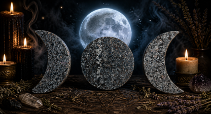 Triple Moon in Yooperlite - UV Reactive Set!